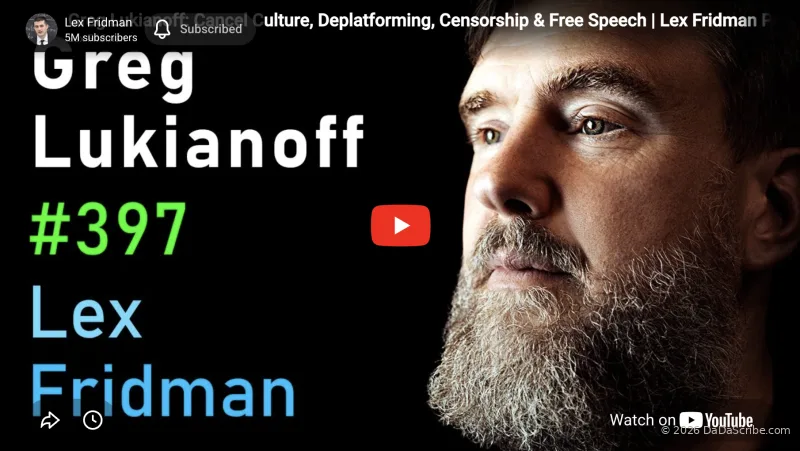 Greg Lukianoff - Lex Fridman interview transcription